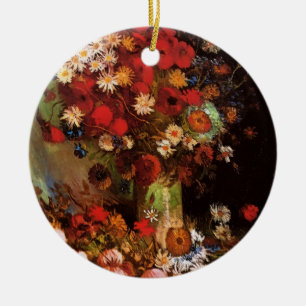 Adorno De Cerámica Flores de vida en una caja de Vincent van Gogh