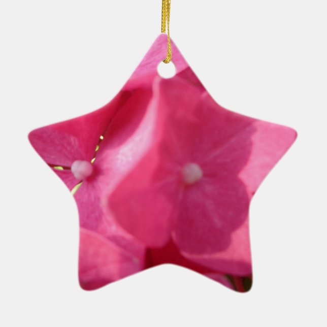 Adorno De Cerámica flores rosadas (Atrás)