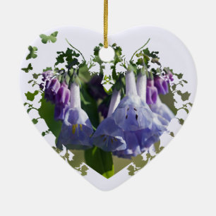Adorno De Cerámica Flores silvestres de Virginia Bluebells