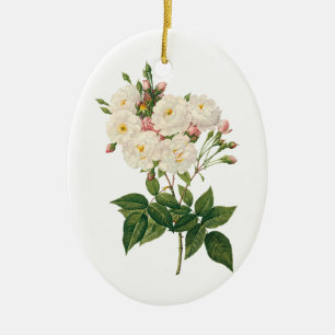 Adorno De Cerámica Flores Vintage Floral Rubor Rosa Noisette Redoute