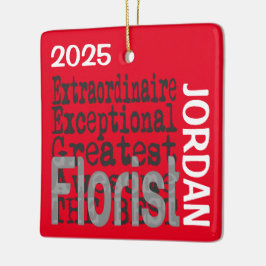 Adorno De Cerámica Florista Extraordinario PERSONALIZADO
