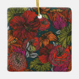 Adorno De Cerámica Flower Medley