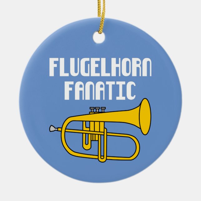 Adorno De Cerámica Flugelhorn Fanatic (Frente)