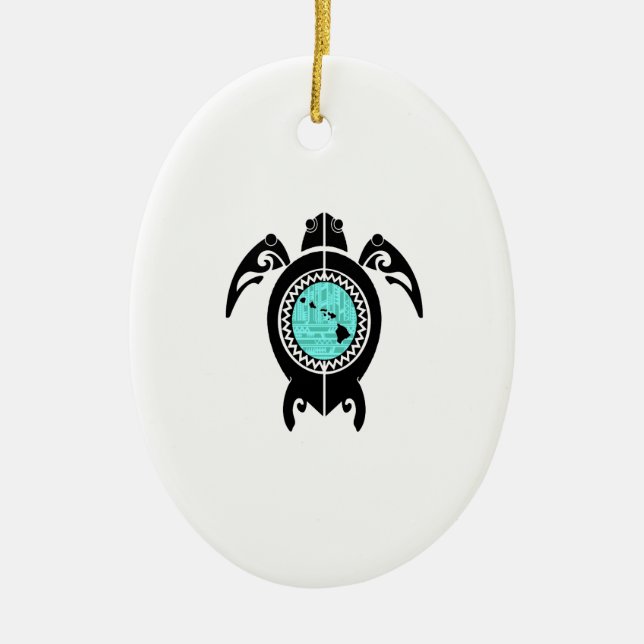 ADORNO DE CERÁMICA FLUJO DE LA ISLA HAWAIANA (Frente)