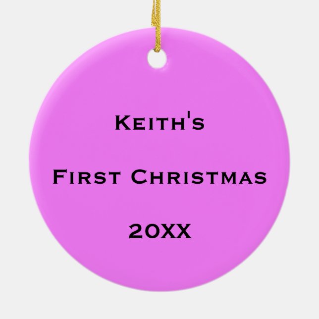 Adorno De Cerámica Flujo personalizado de burbujas cósmicas (Atrás)