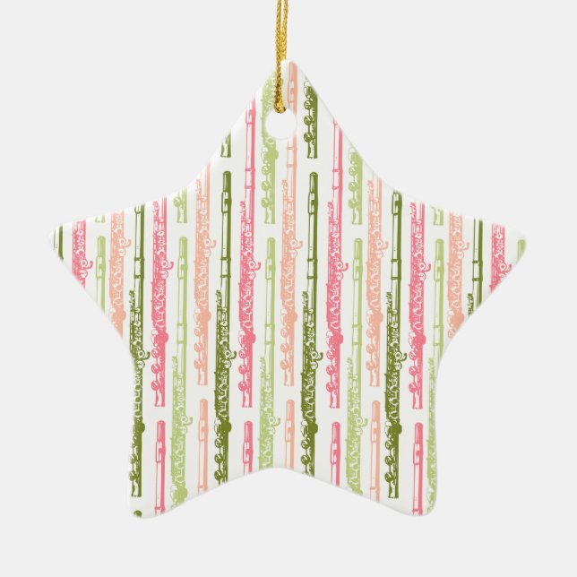 Adorno De Cerámica Flute Ornament (Frente)