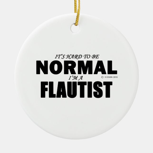 Adorno De Cerámica Flutista normal (Frente)