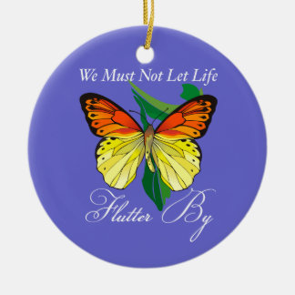 Adorno De Cerámica Flutter By Butterfly Ornament