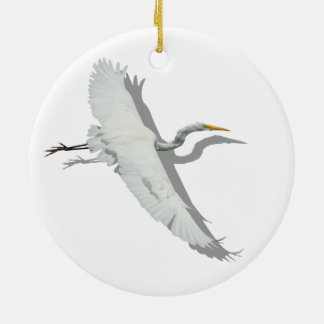 Adorno De Cerámica Flying Egret