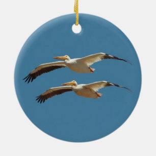 Adorno De Cerámica Flying Pelican 2