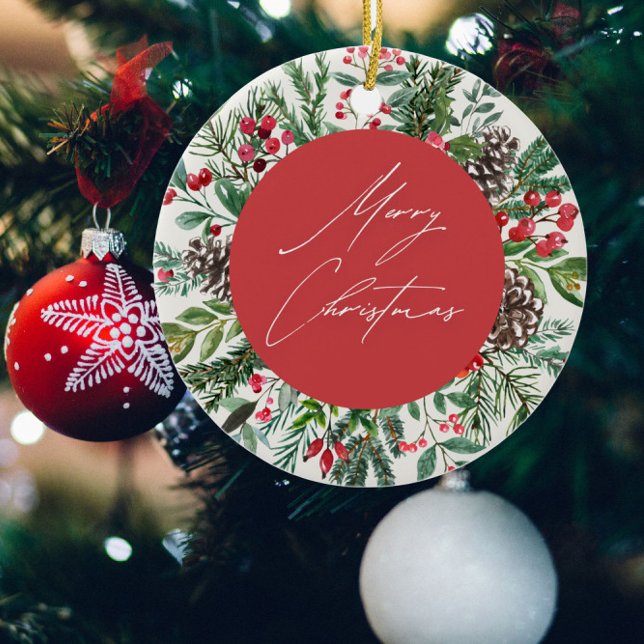 Adorno De Cerámica Foliage de Navidades elegantes (Subido por el creador)