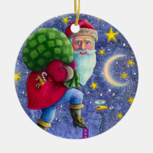 ADORNO DE CERÁMICA FOLK ST. TUBOS DE NÍQUIDO EN LOS TECHOS CON BOLSA 