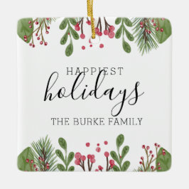 Adorno De Cerámica Follaje de vegetación invernal Foto