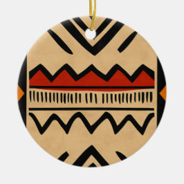 Adorno De Cerámica Fondo africano en colores cálidos