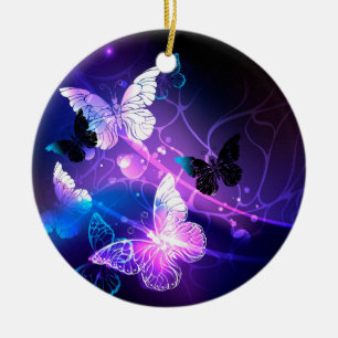 Adorno De Cerámica Fondo con mariposas nocturnas