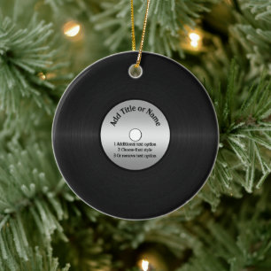 Adorno De Cerámica Fondo de disco de vinilo LP