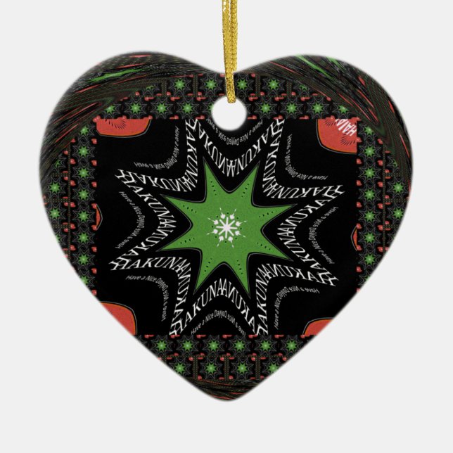 Adorno De Cerámica Fondo de estrellas de remolque (Frente)