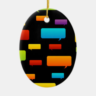 Adorno De Cerámica fondo de la burbuja del discurso