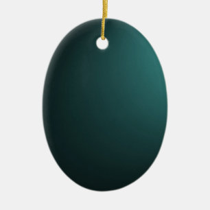 Adorno De Cerámica Fondo de luces bajas - Verde azulado