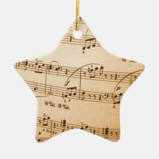 Adorno De Cerámica Fondo de notas musicales