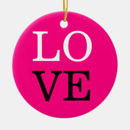 Adorno De Cerámica Fondo de Rosa Amor Boda