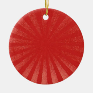 Adorno De Cerámica Fondo de Sol Explosión Rojo – Textura Retro Vintag