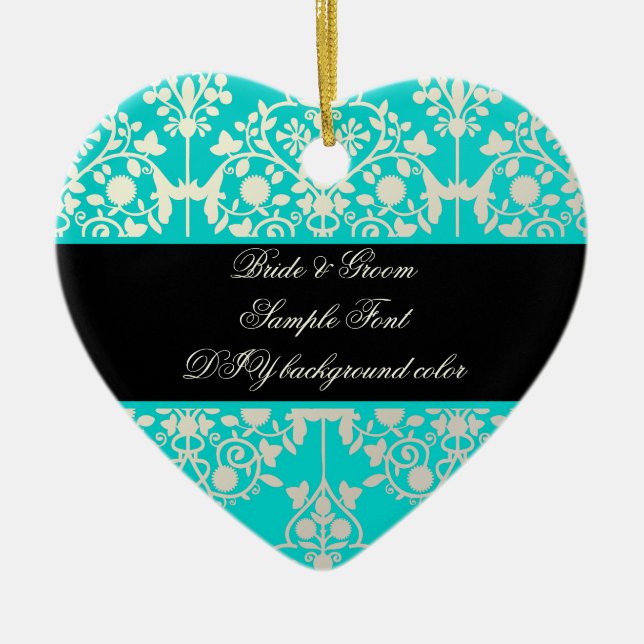 Adorno De Cerámica Fondo PixDezines leila damask/DIY (Frente)