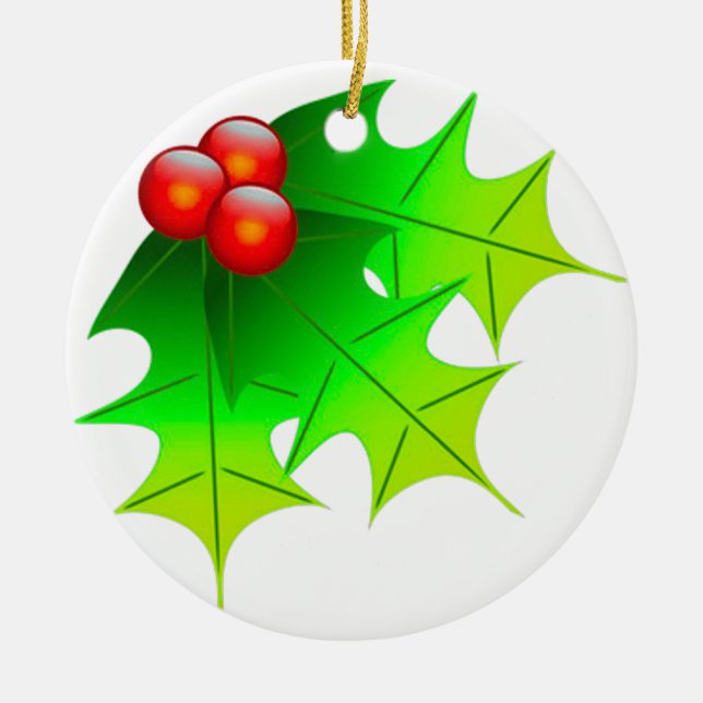 Adorno De Cerámica Fondo transparente para los Navidades (Frente)