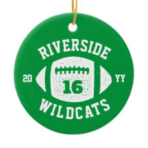 Football player green team photo holiday