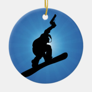 Adorno De Cerámica Forajido del snowboard