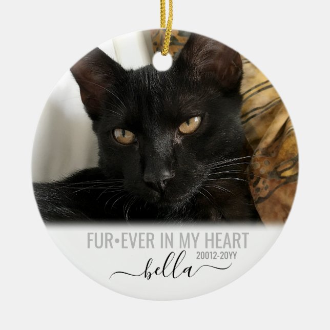 Adorno De Cerámica Forever in my Heart Pet Memorial Keepsake (Frente)