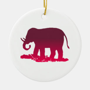 Adorno De Cerámica Forma de elefante