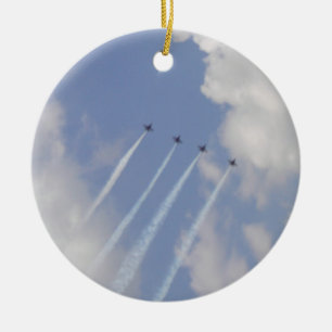 Adorno De Cerámica Formación de aviones militares de reacción
