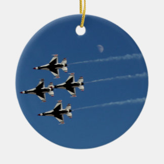 Adorno De Cerámica Formación Diamante F-16 Thunderbirds