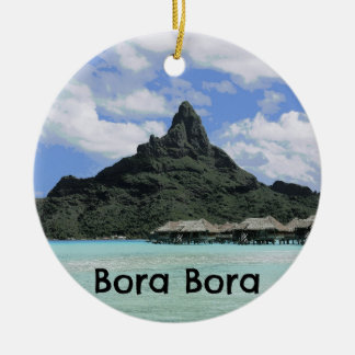 Adorno De Cerámica Formación ideal del atolón de Bora Bora Tahití de