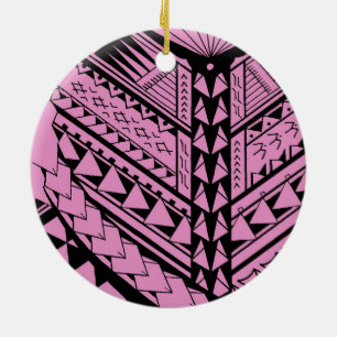 Adorno De Cerámica Formas y símbolos tribales samoanos/polinesios