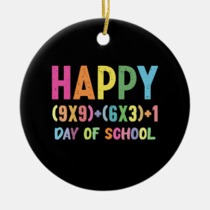 Adorno De Cerámica Fórmula Matemática 100 Días De Escuela Profesor De