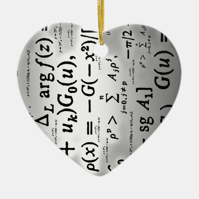 Adorno De Cerámica Formulas de ciencia (Frente)