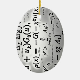 Adorno De Cerámica Formulas de ciencia