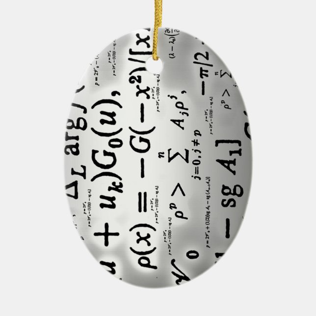 Adorno De Cerámica Formulas de ciencia (Frente)