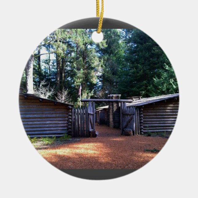 Adorno De Cerámica Fort Clatsop, Astoria, Oregón (Frente)