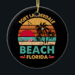 Adorno De Cerámica Fort Lauderdale Florida Beach Novedad FL<br><div class="desc">Fort Lauderdale Florida Novedad FL TShirt</div>