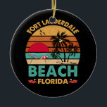 Adorno De Cerámica Fort Lauderdale Florida Beach Novedad FL<br><div class="desc">Fort Lauderdale Florida Novedad FL TShirt</div>