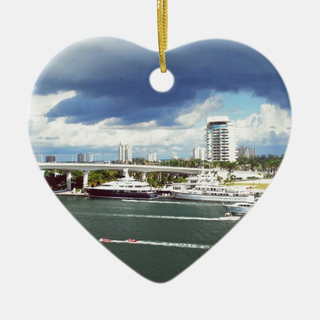 Adorno De Cerámica Fort Lauderdale la Florida (Frente)