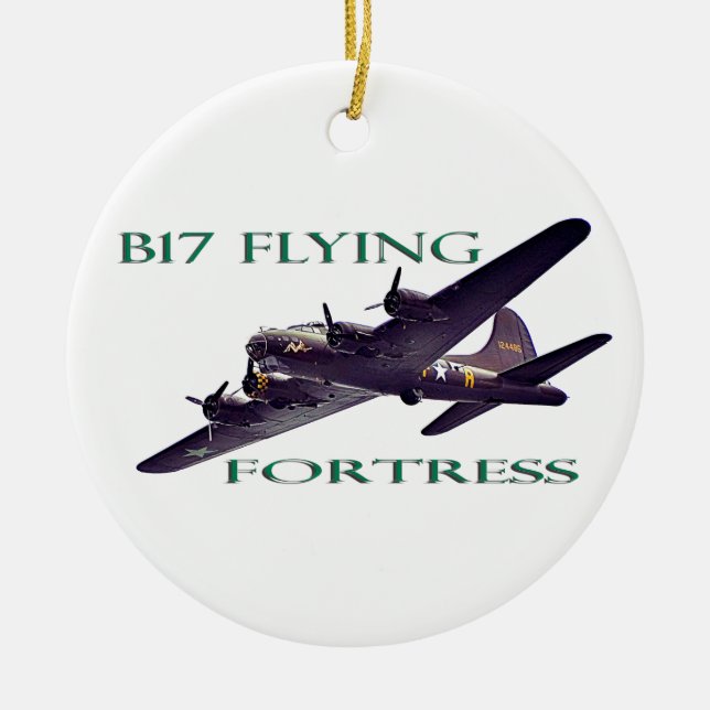 Adorno De Cerámica Fortaleza del vuelo B17 (Frente)