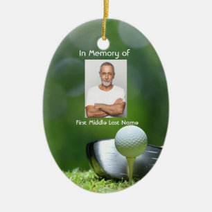 Adorno De Cerámica Foto conmemorativa golfista campo de golf golf
