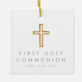 Adorno De Cerámica Foto: Cruz religiosa, primera comunión