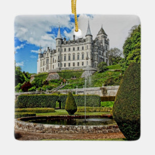 Adorno De Cerámica Foto de arquitectura del castillo de Dunrobin