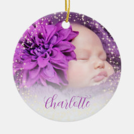 Adorno De Cerámica Foto de bebé recién nacido