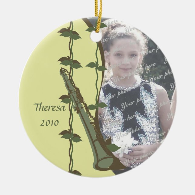 Adorno De Cerámica Foto de Clarinet Woodland (Frente)